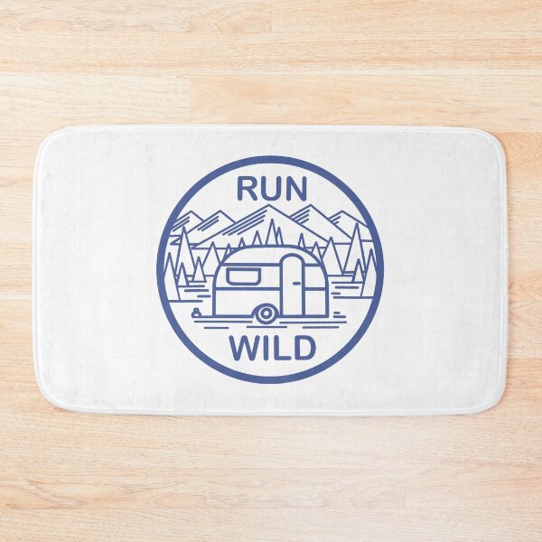 Item preview, Run Wild - Blue Outline designed and sold by katbox.