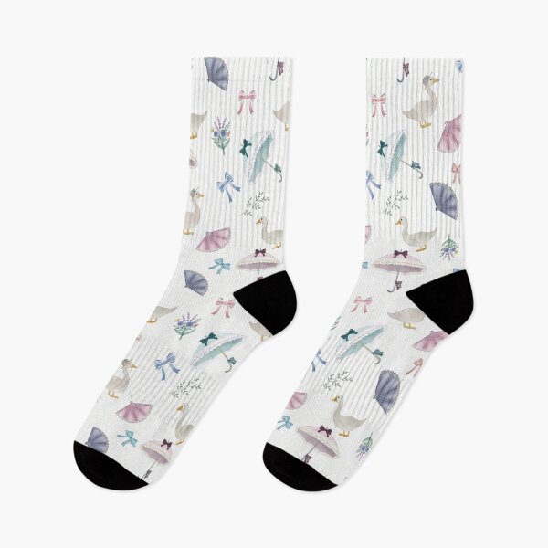 Item preview, Coquette Victorian Goose Pattern in Pastel Tones designed and sold by Seamlessly Buffalo.