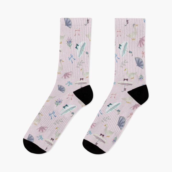 Item preview, Coquette Victorian Goose Pattern in Pastel Tones designed and sold by Seamlessly Buffalo.
