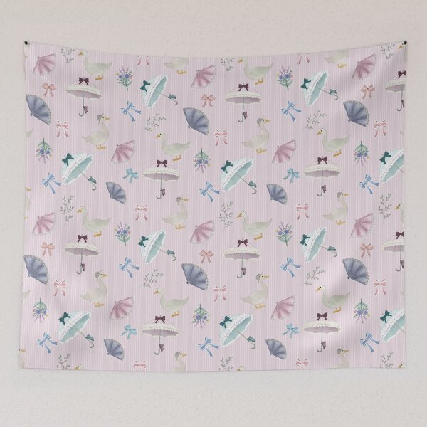 Item preview, Coquette Victorian Goose Pattern in Pastel Tones designed and sold by Seamlessly Buffalo.