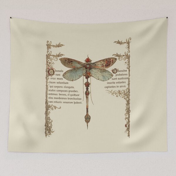 Item preview, Dragonfly Latin text biology art designed and sold by Natart1004.