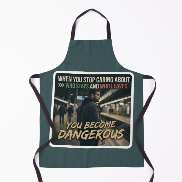 Item preview, Stop Caring Who Stays Or Leaves You Become Dangerous Sticker designed and sold by Scro-Ciob-Shop.
