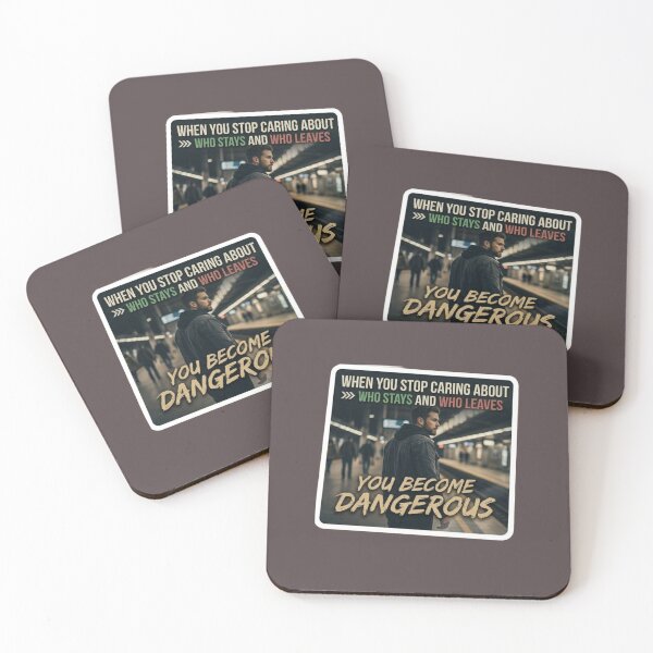 Item preview, Stop Caring Who Stays Or Leaves You Become Dangerous Sticker designed and sold by Scro-Ciob-Shop.