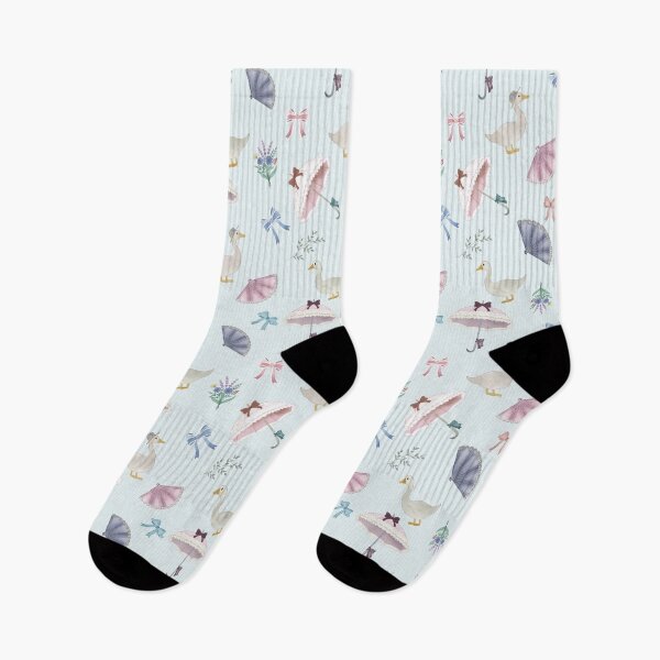 Item preview, Coquette Victorian Goose Pattern in Pastel Tones designed and sold by Seamlessly Buffalo.