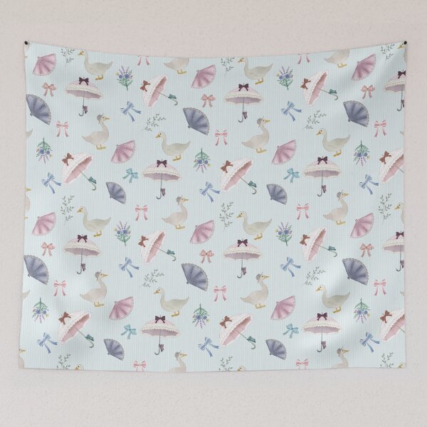 Item preview, Coquette Victorian Goose Pattern in Pastel Tones designed and sold by Seamlessly Buffalo.