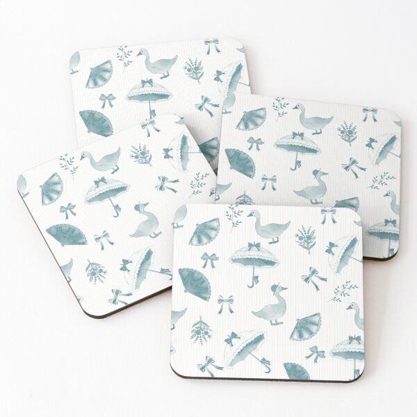 Item preview, Coquette Victorian Goose Pattern in Pastel Tones designed and sold by Seamlessly Buffalo.