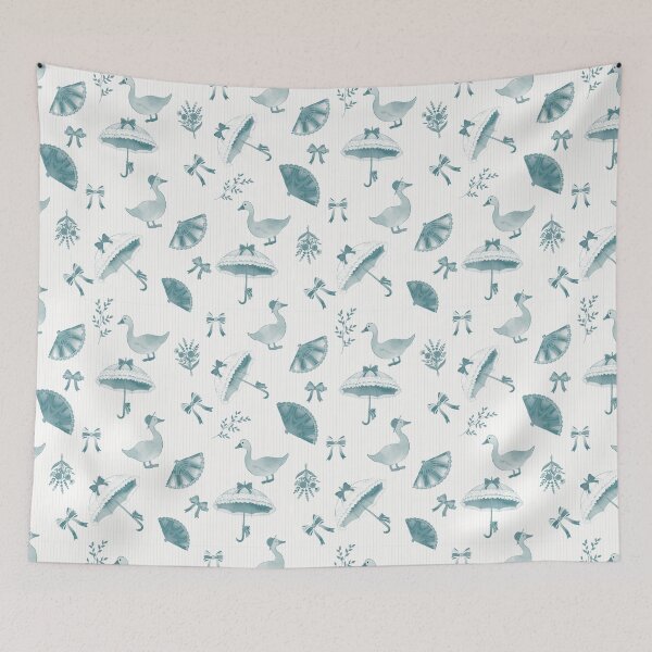 Item preview, Coquette Victorian Goose Pattern in Pastel Tones designed and sold by Seamlessly Buffalo.