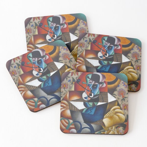 Item preview, Cubist Painting Style Abstract Musician Portrait for Modern Art Collectors designed and sold by RickE.
