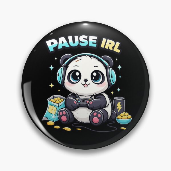 Item preview, Pause IRL Panda Gamer Shirt designed and sold by Papier Atelier Art.