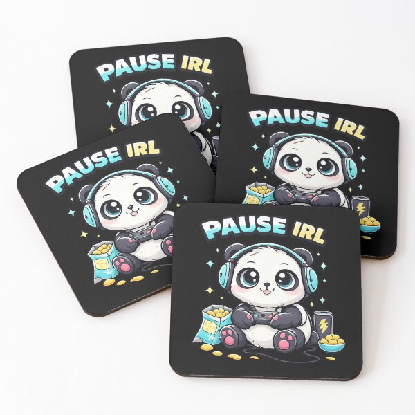 Item preview, Pause IRL Panda Gamer Shirt designed and sold by Papier Atelier Art.