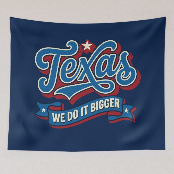 Item preview, Professional Texan: We Do It Bigger Retro Script designed and sold by Cozy-Old-Pub.