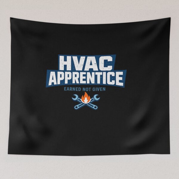Item preview, HVAC Apprentice Shirt  Earned Not Given Blue Collar Trade Tech T-Shirt designed and sold by Pop-clothes.