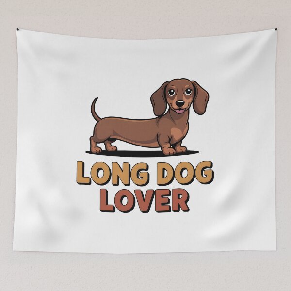 Item preview, Long Dog Lover – Cute Dachshund Cartoon Design designed and sold by ArcticFoxStudio.