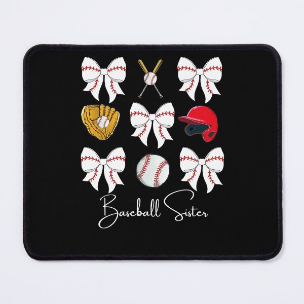 Item preview, Baseball Sister Coquette Bow designed and sold by krystalRomanart.