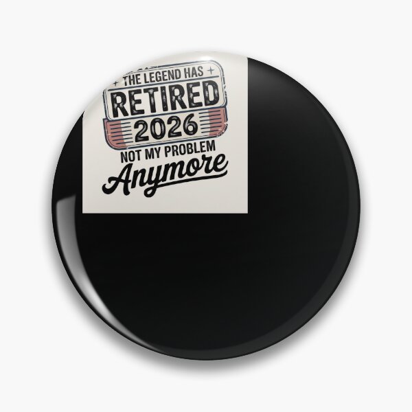 Item preview, The Legend Has Retired 2026 Distressed Stamp designed and sold by BinAlgoPix.