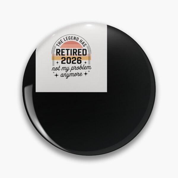 Item preview, The Legend Has Retired 2026 Retro Sunset designed and sold by BinAlgoPix.