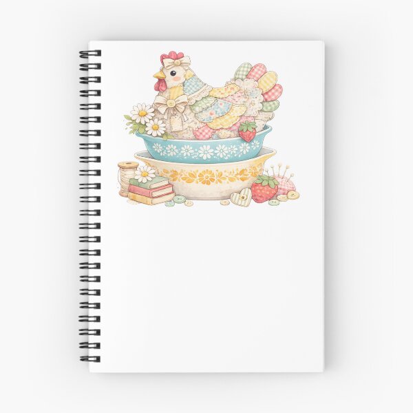 Item preview, Patchwork Vintage Hen designed and sold by krystalRomanart.