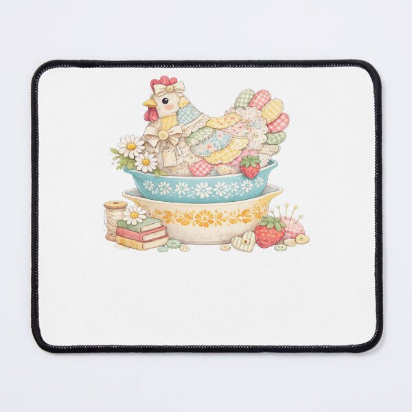 Item preview, Patchwork Vintage Hen designed and sold by krystalRomanart.