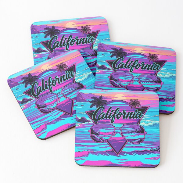 Item preview, Synthwave California Retrowave Aviator Sunset designed and sold by MarCinu Art.