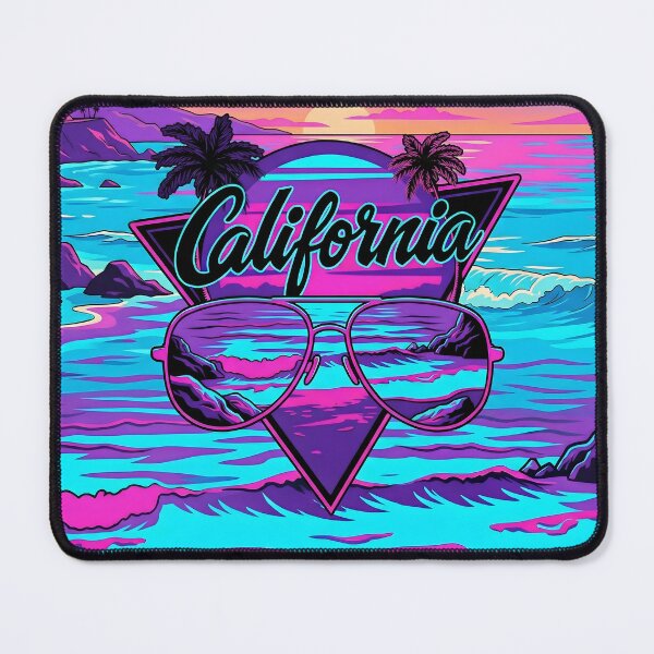 Item preview, Synthwave California Retrowave Aviator Sunset designed and sold by MarCinu Art.