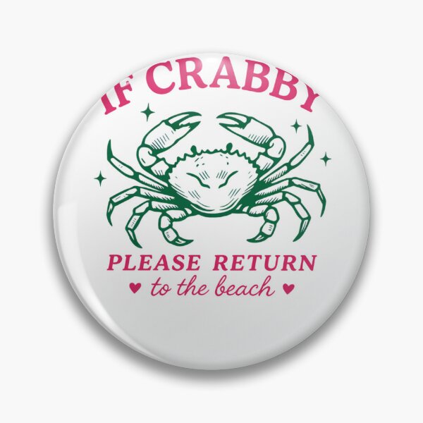 Item preview, If Crabby Please Return To The Beach designed and sold by krystalRomanart.