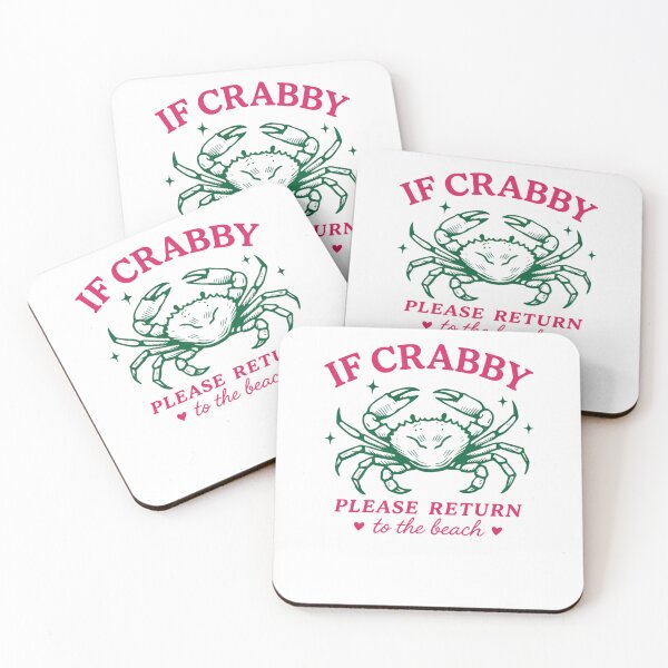 Item preview, If Crabby Please Return To The Beach designed and sold by krystalRomanart.