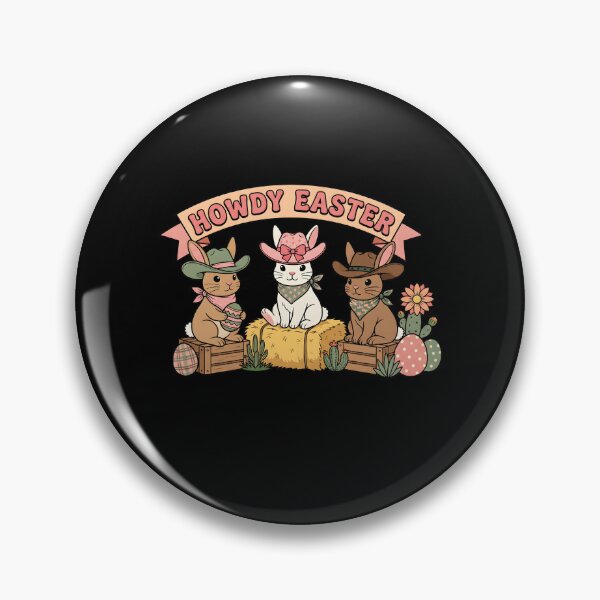 Item preview, Kids Howdy Easter Cowboy Bunnies designed and sold by KroghDs.