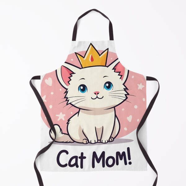 Artikelvorschau, Weißes Kätzchen – Katzenmama, Cartoon-Stil entworfen und verkauft von Cozy-12.