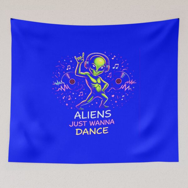 Item preview, Aliens Just Wanna Dance – UFO Party DJ Alien designed and sold by leyfinder.