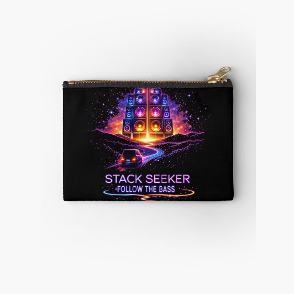 Item preview, Stack Seeker Follow the Bass – Neon Rave Road Trip designed and sold by leyfinder.