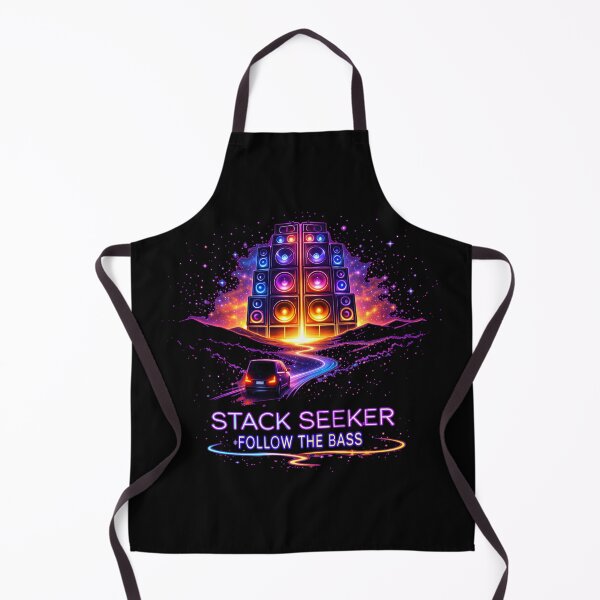 Item preview, Stack Seeker Follow the Bass – Neon Rave Road Trip designed and sold by leyfinder.