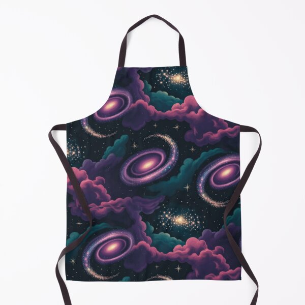Item preview, Vibrant Cosmic Galaxy Seamless Pattern - Dreamy Nebula & Starry Night Art designed and sold by MinervasCrafts.