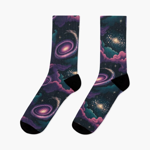 Item preview, Vibrant Cosmic Galaxy Seamless Pattern - Dreamy Nebula & Starry Night Art designed and sold by MinervasCrafts.