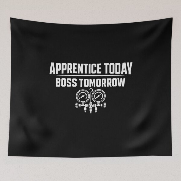 Item preview, Apprentice Today Boss Tomorrow HVAC Apprentice Shirt Blue Collar Tee designed and sold by Pop-clothes.