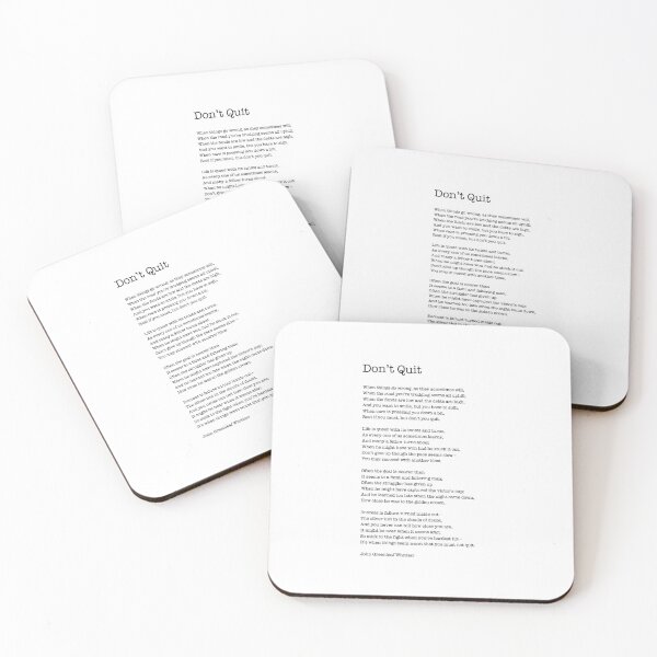 Item preview, Don’t Quit by John Greenleaf Whittier  designed and sold by corbrand.