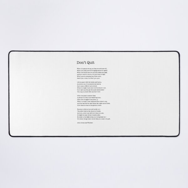 Item preview, Don’t Quit by John Greenleaf Whittier  designed and sold by corbrand.