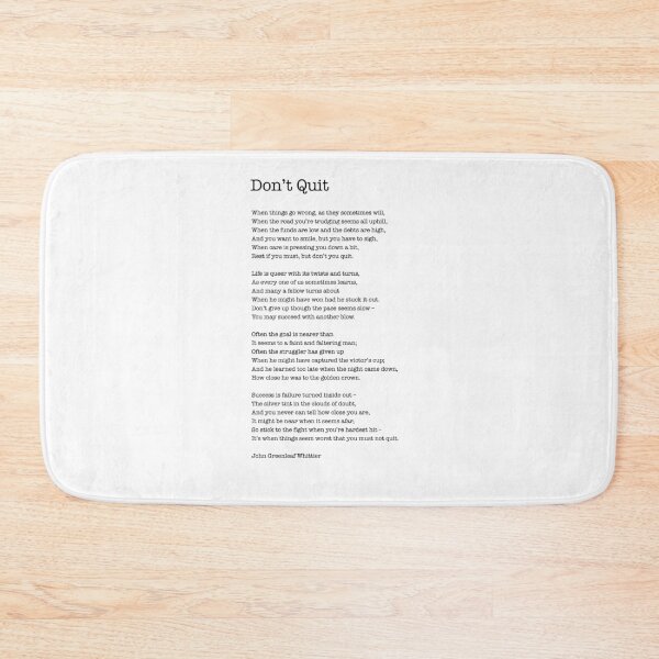 Item preview, Don’t Quit by John Greenleaf Whittier  designed and sold by corbrand.