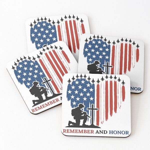 Item preview, Memorial Day Remember and Honor - Patriotic American Flag designed and sold by ArcticFoxStudio.