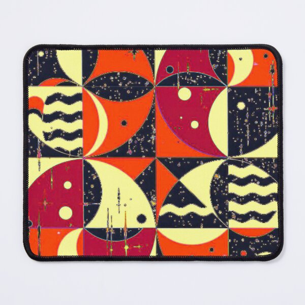 Item preview, modern boho cosmic tiles colorful geometric abstract design designed and sold by SmashingDeals.