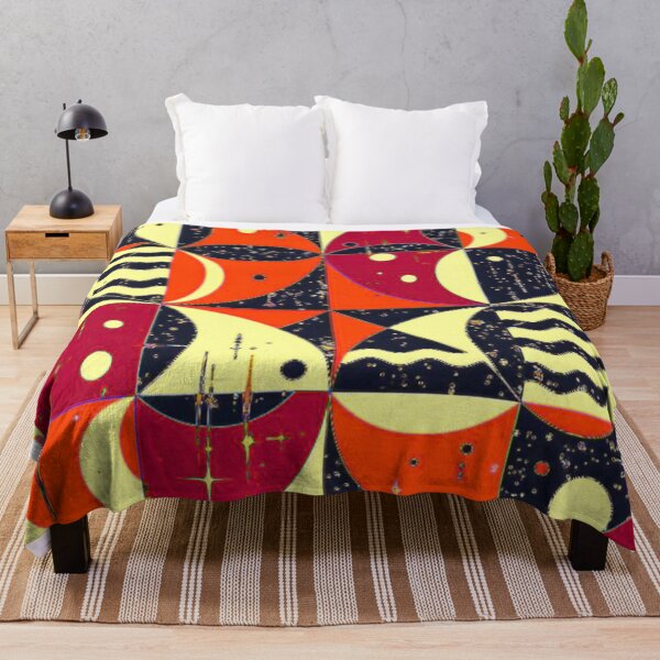 Item preview, modern boho cosmic tiles colorful geometric abstract design designed and sold by SmashingDeals.