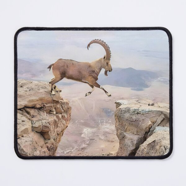 Item preview, Ibex Goat jumping Rocks designed and sold by MorningFive.