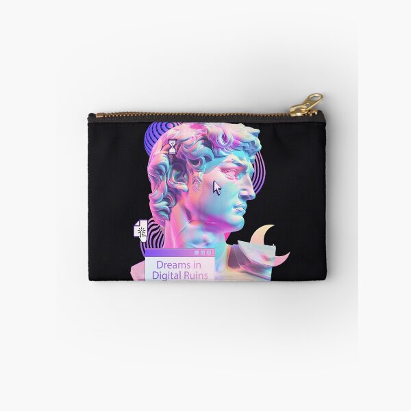 Item preview, Dreams in Digital Ruins – Vaporwave Glitch Marble Statue designed and sold by Italkam.