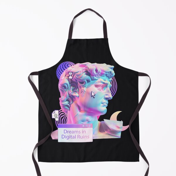 Item preview, Dreams in Digital Ruins – Vaporwave Glitch Marble Statue designed and sold by Italkam.