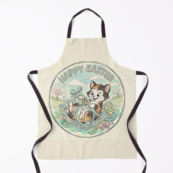 Item preview, Retro Mischievous Easter Kitten – Vintage 1960s Animation Style Sticker designed and sold by VisualRotaStudio .