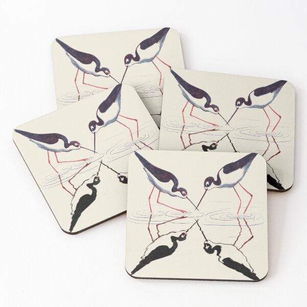 Item preview, Black Neck Stilt Reflection designed and sold by snailychan.