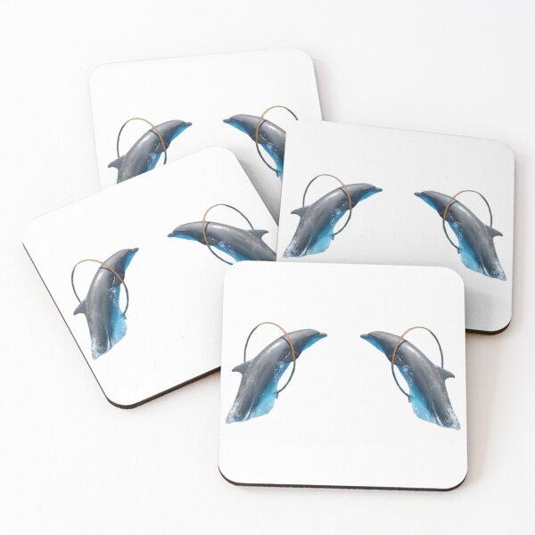 Item preview, dolphin sticker designed and sold by Art Wave Studio.