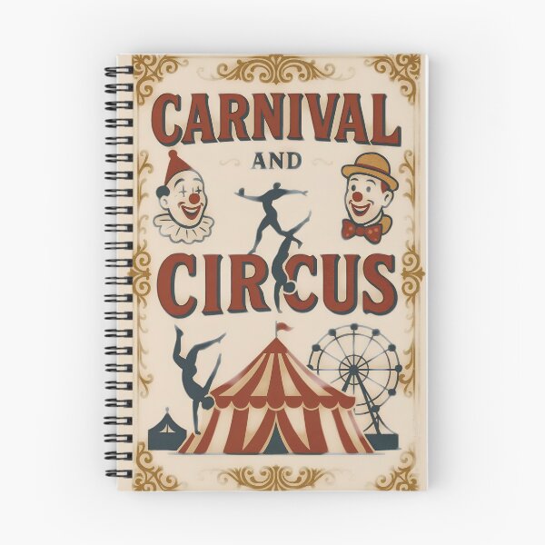 Item preview, Vibrant carnival and circus poster with clown faces and attractions designed and sold by Creative88Art.
