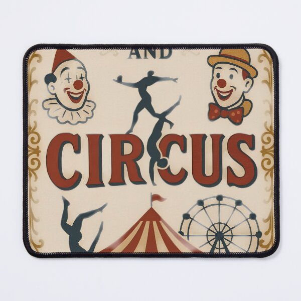 Item preview, Vibrant carnival and circus poster with clown faces and attractions designed and sold by Creative88Art.
