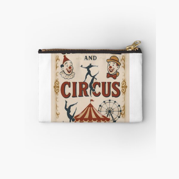 Item preview, Vibrant carnival and circus poster with clown faces and attractions designed and sold by Creative88Art.