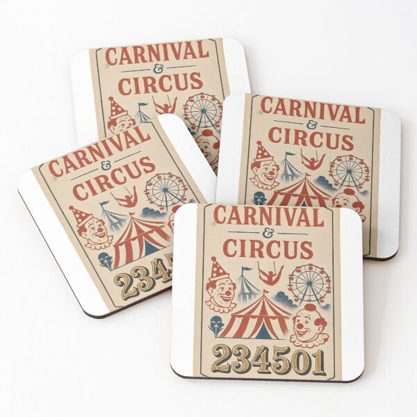 Item preview, Vintage carnival sign with circus elements and ticket number designed and sold by Creative88Art.